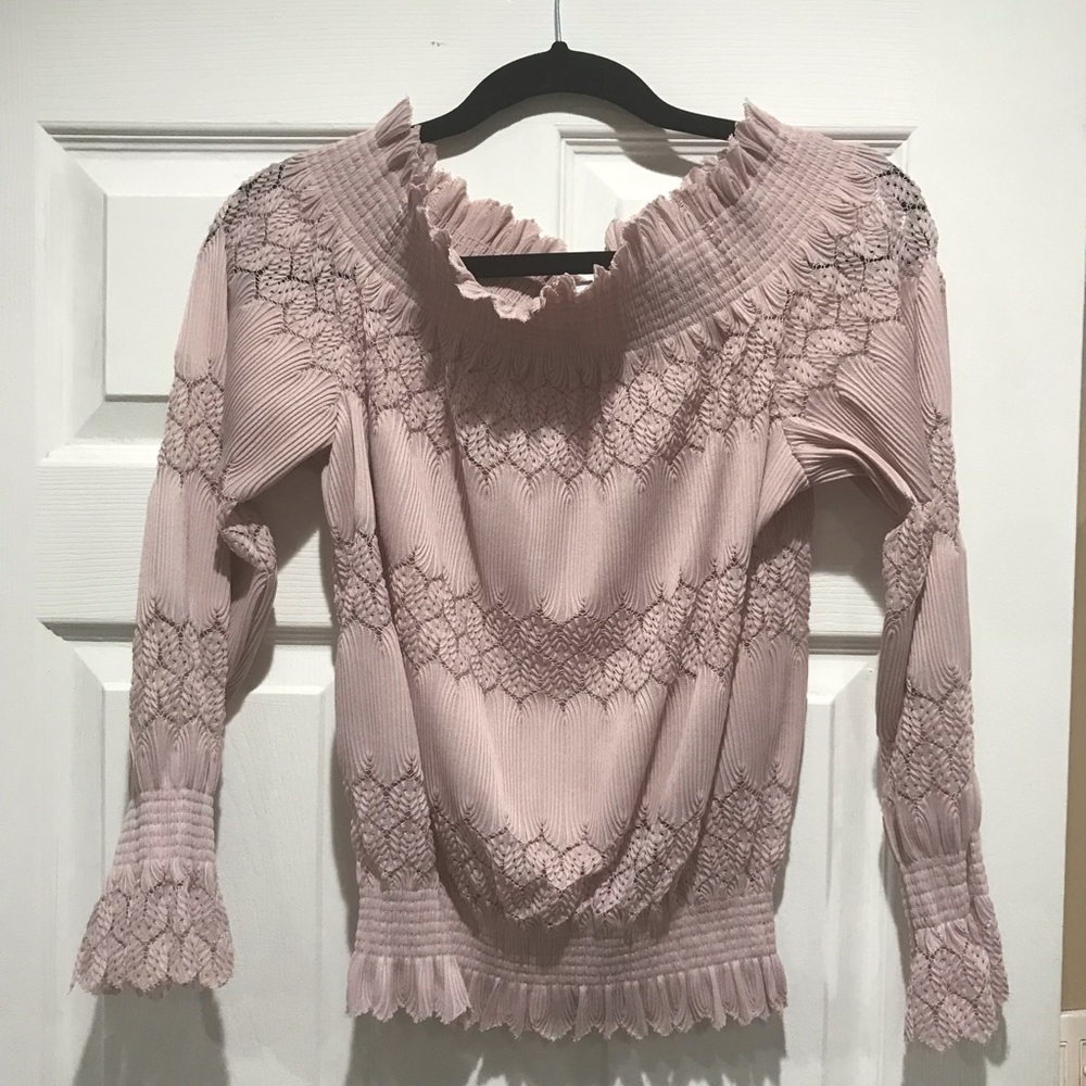 Off the shoulder top- lavender